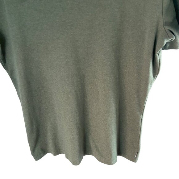 Eddie Bauer Women's Cotton Blend Short Sleeve Top Size TXL Talls Olive Green - Picture 4 of 7